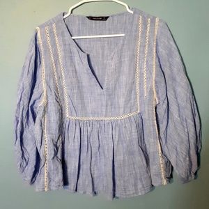 ZARA [balloon sleeve blouse]